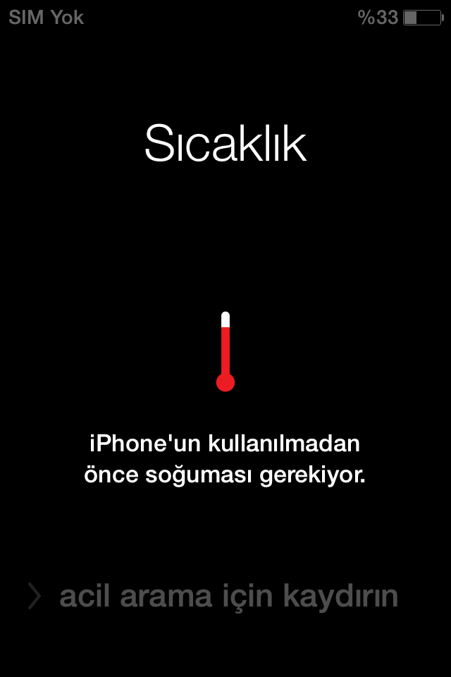 Iphone Güneşte Kaldı - Sıcaklık Uyarısı