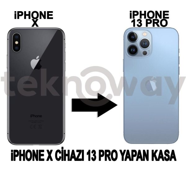 Apple Iphone X Cihazı Iphone 13 Pro Dönüştürücü Yeşi̇l Kasa