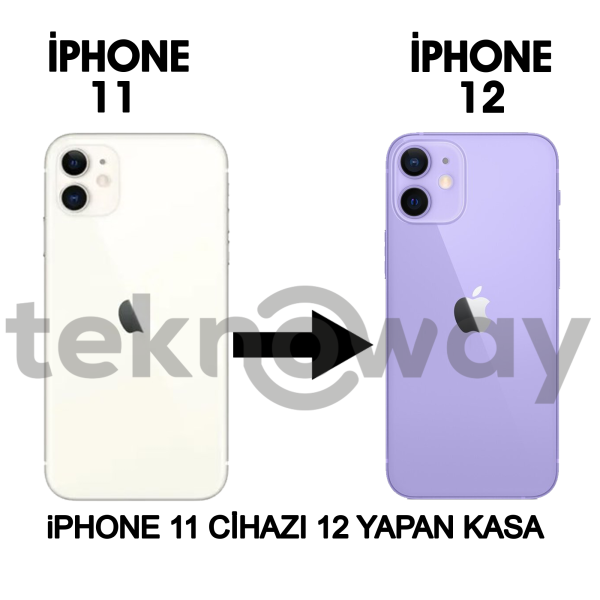 Apple Iphone 11 Cihazı Iphone 12 Dönüştürücü Si̇yah Kasa